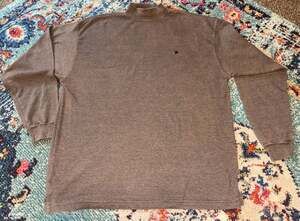 Knights of Round Table Men's Brown Heather Mock Neck Long Sleeve Shirt Size L